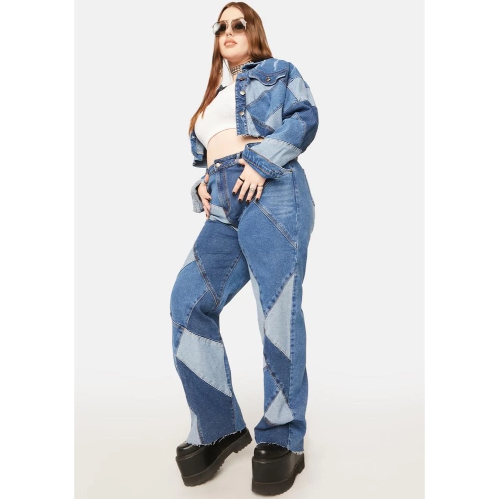 Funky Patchwork Jeans - image 3